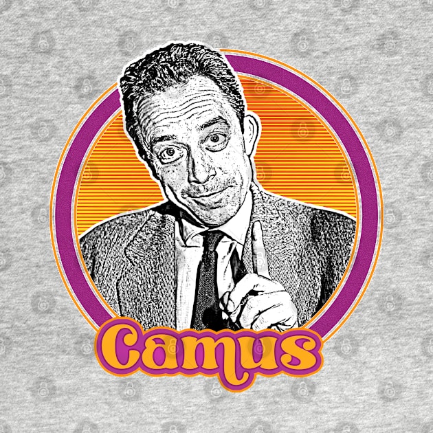 Albert Camus // Retro Fan Art Design by DankFutura